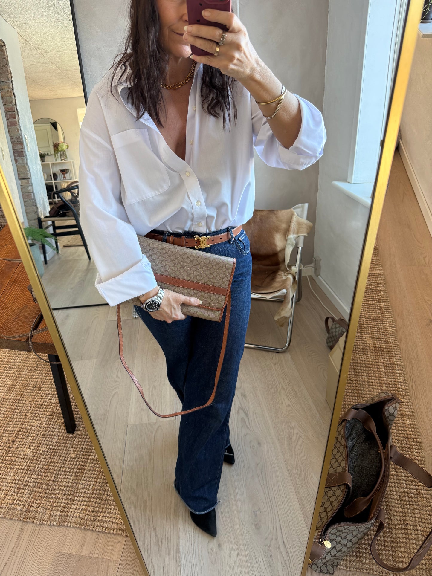 Celine shoulder/clutch bag