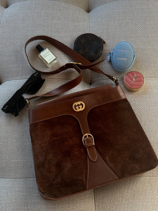 Gucci Suede Shoulder bag