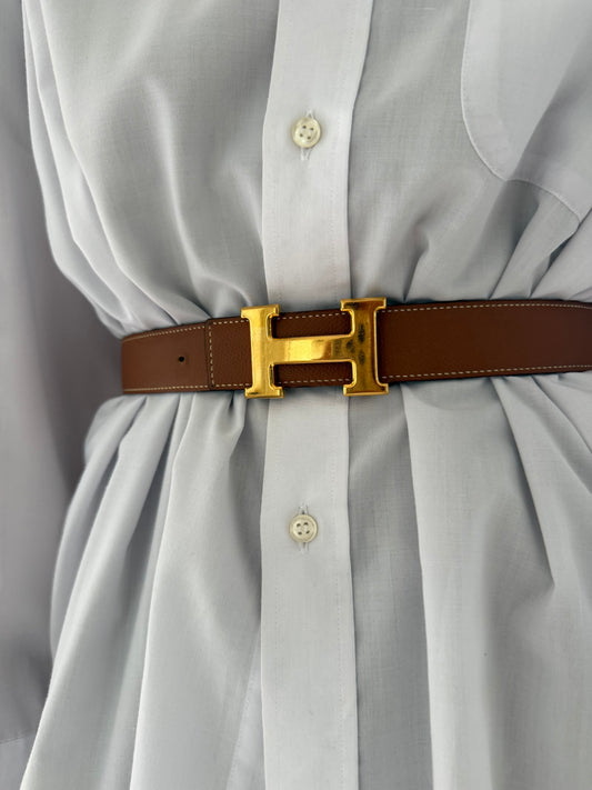 Hermés Reversible H belt
