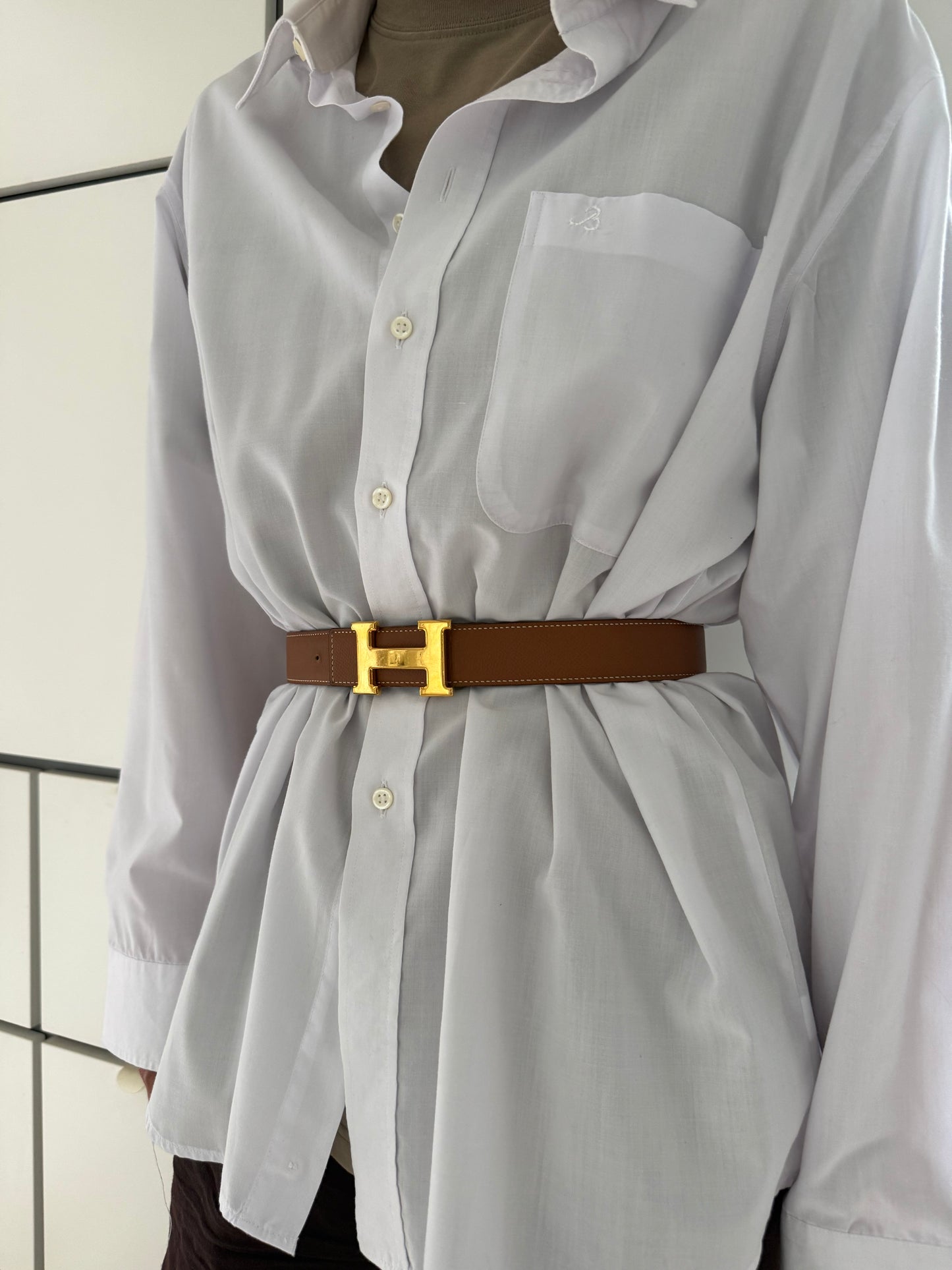 Hermés Reversible H belt