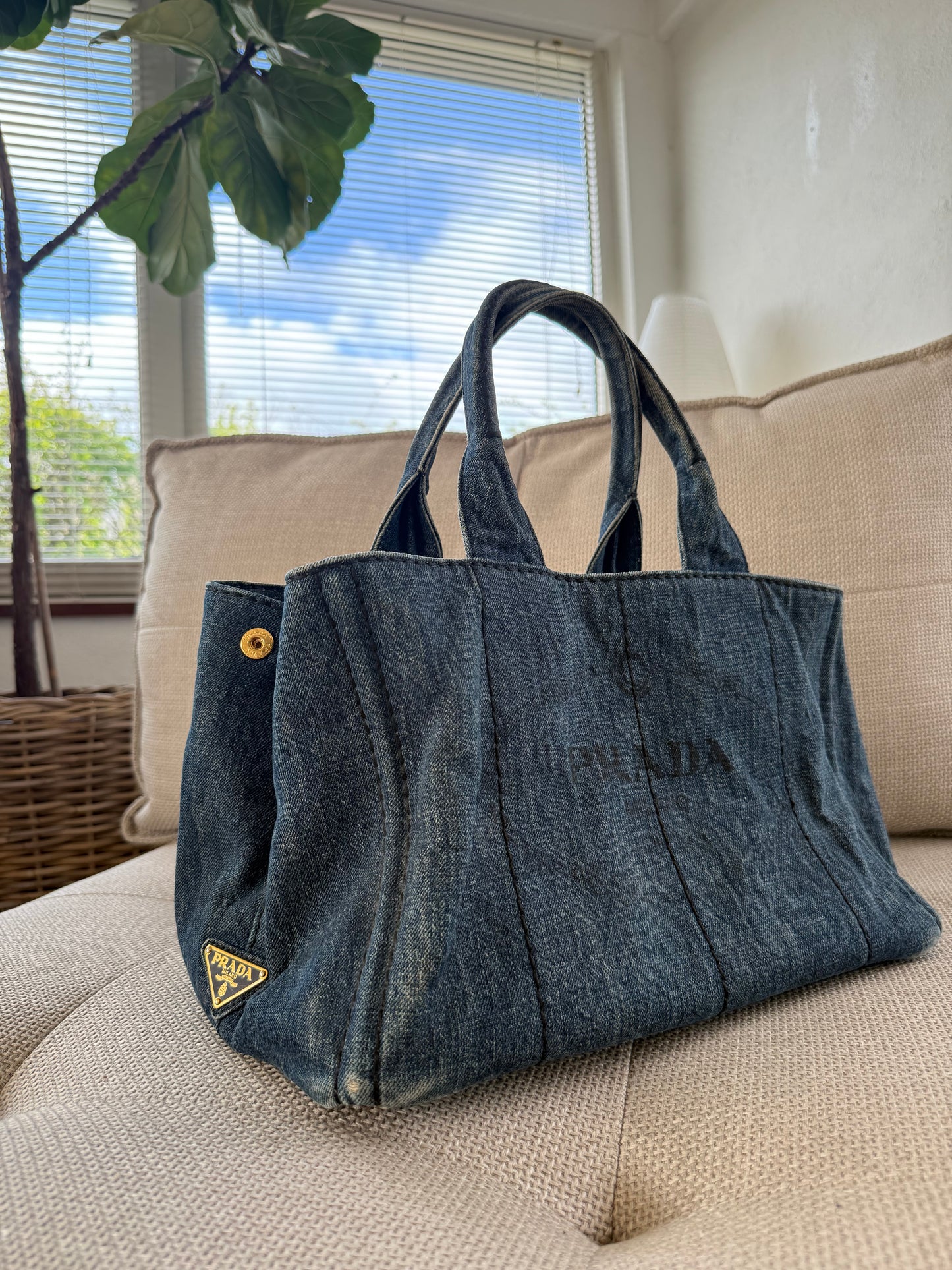 Prada Denim Tote bag